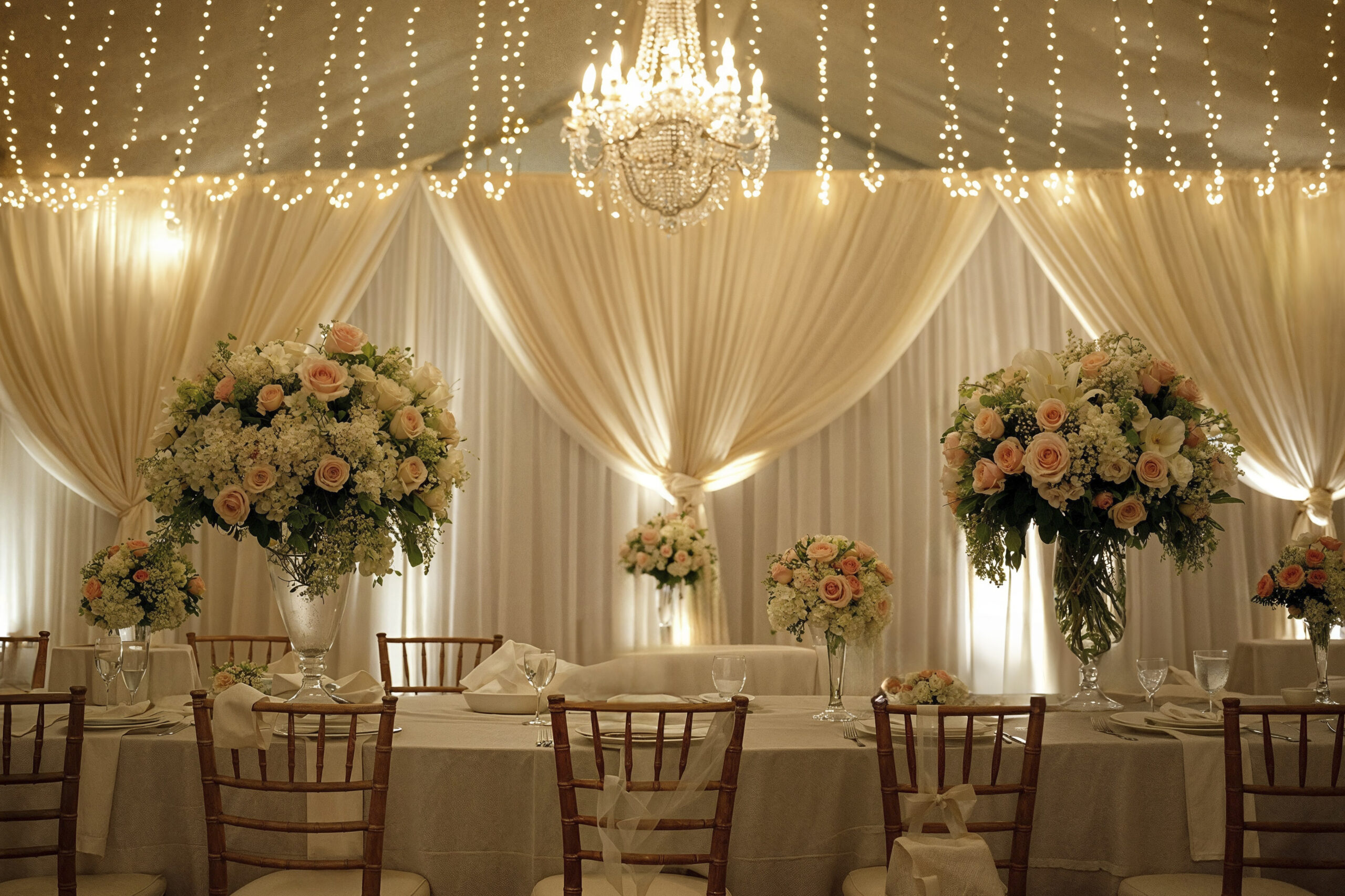 photorealistic wedding venue with intricate decor ornaments scaled - Oasis Party & Events