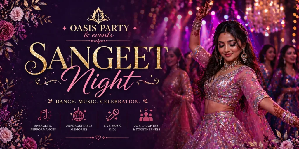 Henna Ceremony vs Sangeet Night - Oasis Party & Events