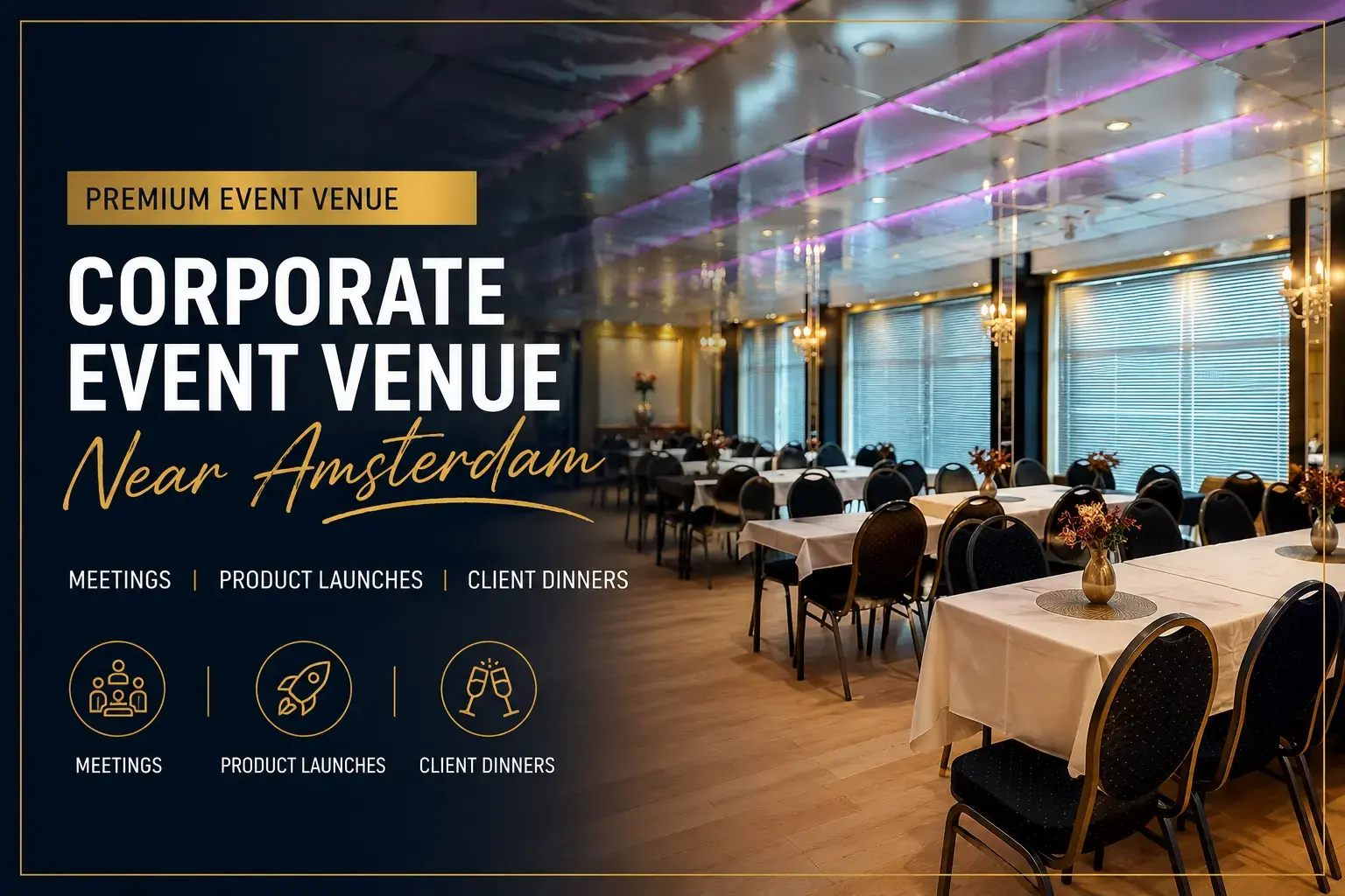 Best Corporate Event Venue Near Amsterdam: Meetings, Product Launches & Client Dinners